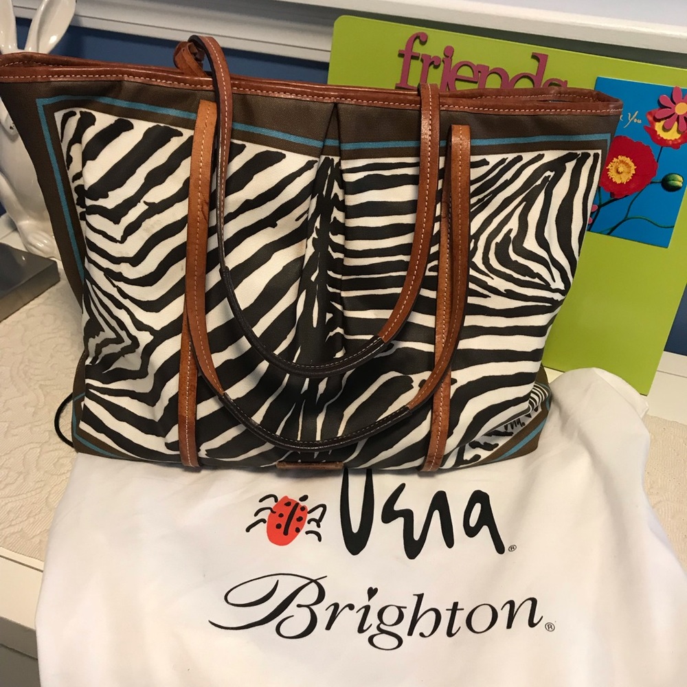 Brighton leopard large tote bag